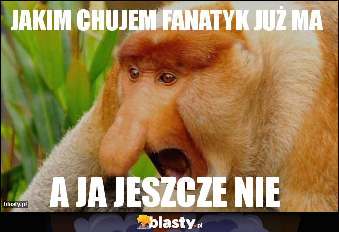 jakim chujem fanatyk już ma