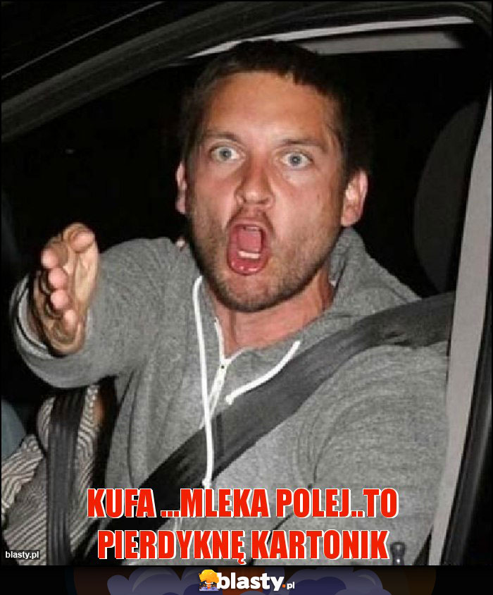 KUFA ...MLEKA POLEJ..TO PIERDYKNĘ KARTONIK KUFA ...MLEKA POLEJ..TO PIERDYKNĘ KARTONIK