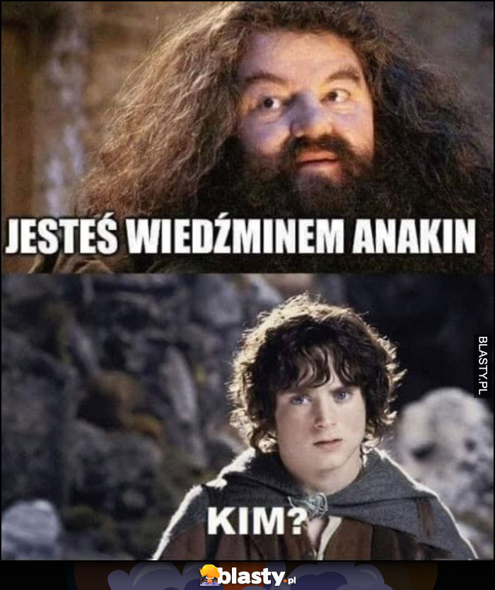 Hagrid: jesteś wiedźminem Anakin. Frodo: kim?