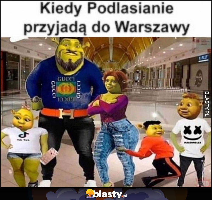Kiedy Podlasianie przyjadą do Warszawy Shrek