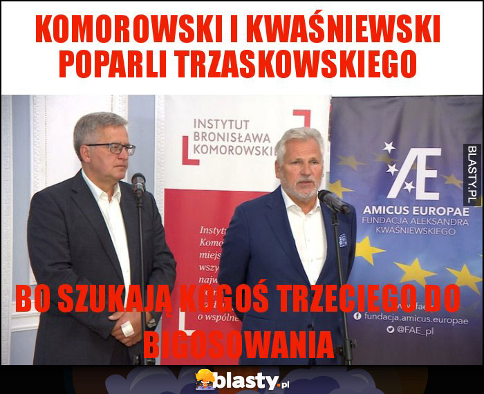 Komorowski i Kwaśniewski poparli Trzaskowskiego Komorowski i Kwaśniewski poparli Trzaskowskiego