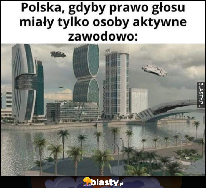 Polska, gdyby prawo głosu miały tylko osoby aktywne zawodowo przyszłość