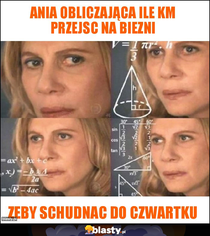 Ania obliczająca ile km przejsc na biezni Ania obliczająca ile km przejsc na biezni
