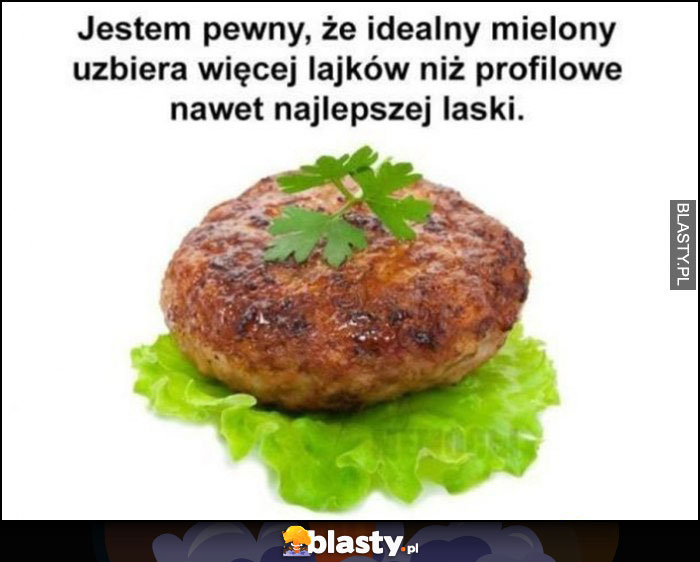 Jestem pewny, że idealny mielony uzbiera więcej lajków niż profilowe nawet najlepszej laski