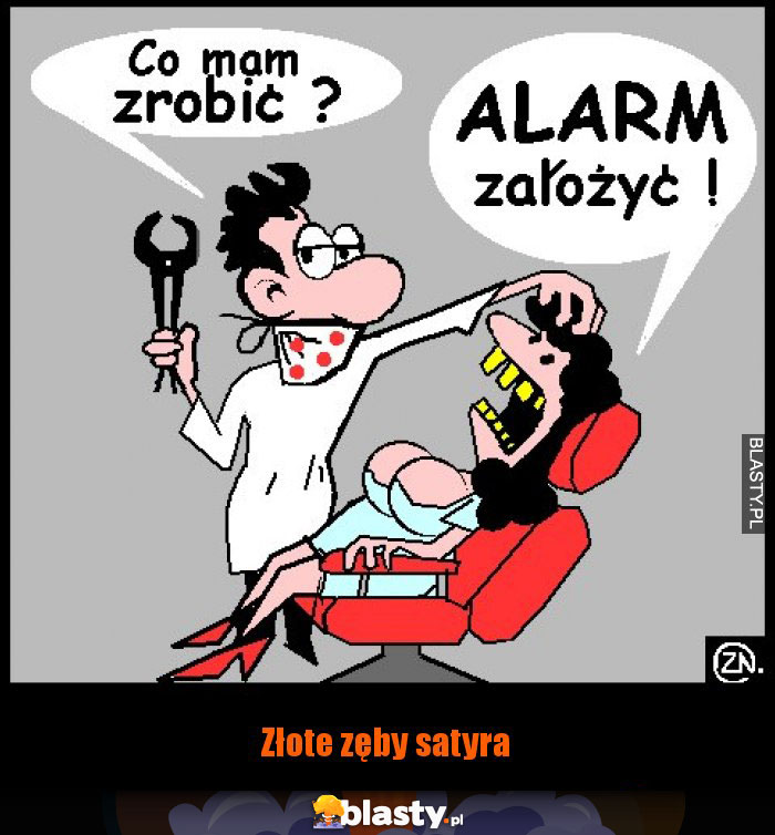 Złote zęby satyra Złote zęby satyra