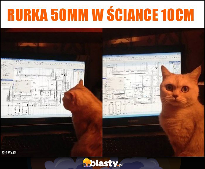 Rurka 50mm w ściance 10cm Rurka 50mm w ściance 10cm
