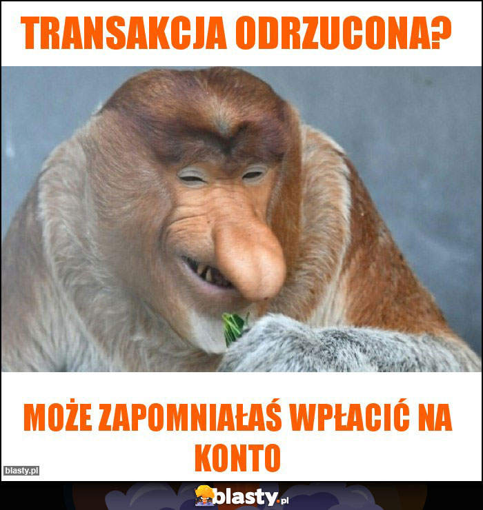 Transakcja odrzucona? Transakcja odrzucona?