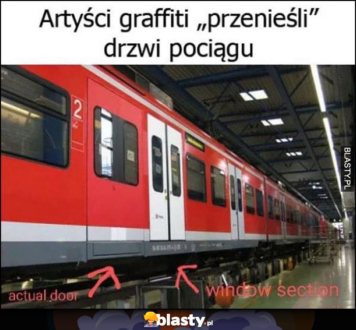 Artyści graffiti przenieśli drzwi pociągu namalowali nowe obok