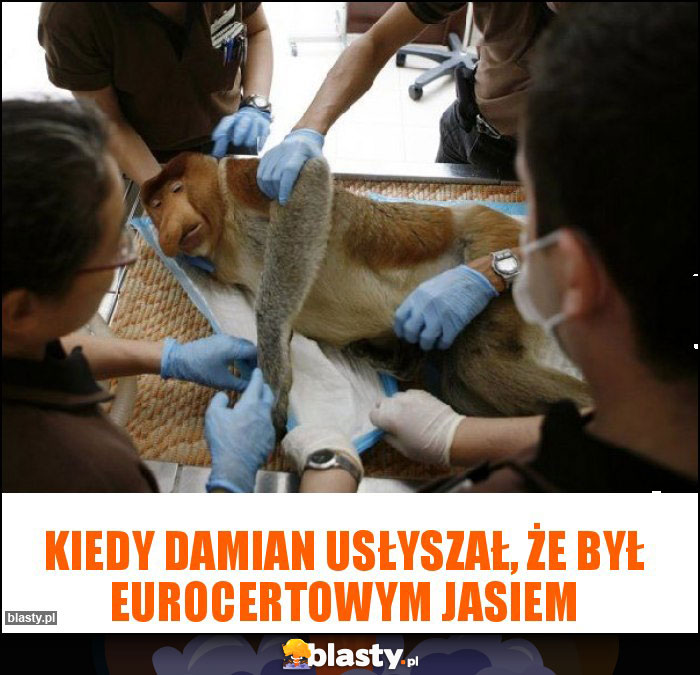 Kiedy Damian usłyszał, że był Eurocertowym Jasiem