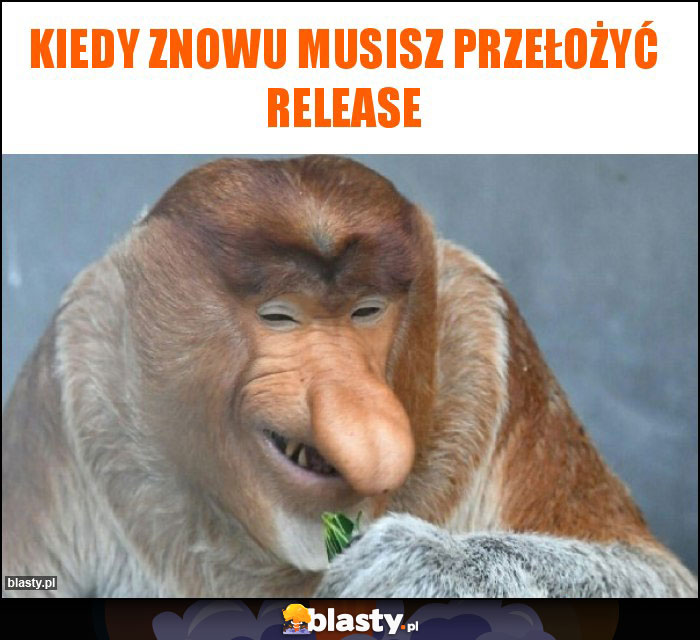 Kiedy znowu musisz przełożyć release Kiedy znowu musisz przełożyć release