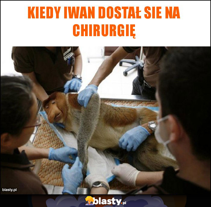 Kiedy Iwan dostał sie na chirurgię Kiedy Iwan dostał sie na chirurgię