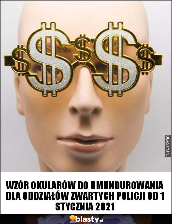 Wzór okularów do umundurowania dla oddziałów zwartych policji od 1 stycznia 2021 Wzór okularów do umundurowania dla oddziałów zwartych policji od 1 stycznia 2021