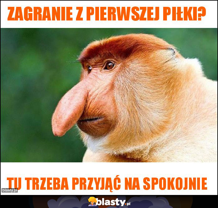 Zagranie z pierwszej piłki? Zagranie z pierwszej piłki?