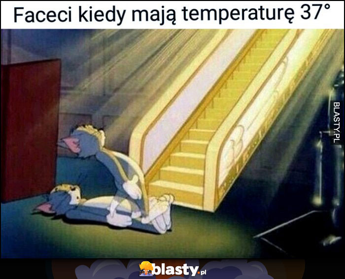 Faceci kiedy mają temperaturę 37 stopni idą do nieba