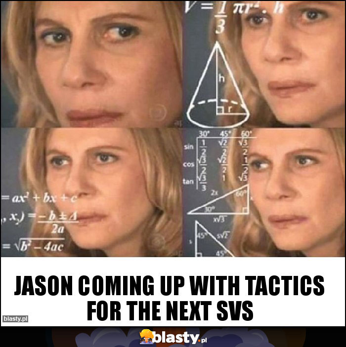 Jason coming up with tactics for the next svs Jason coming up with tactics for the next svs