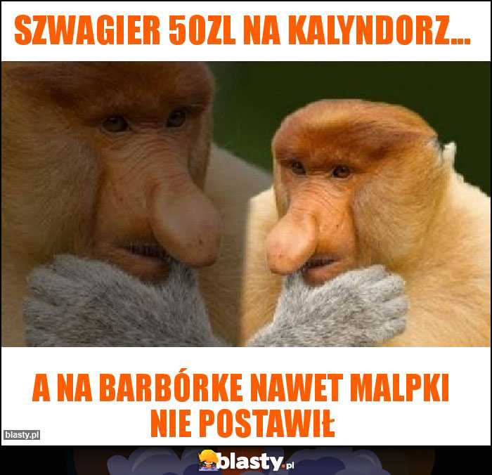 Szwagier 50zl na kalyndorz...