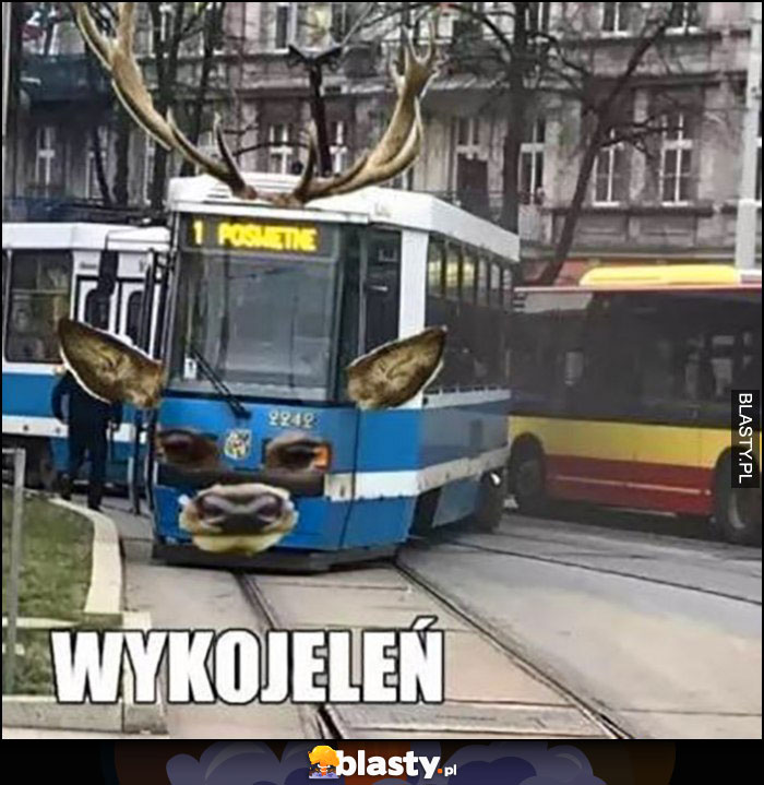 Wykojeleń wykolejenie tramwaju