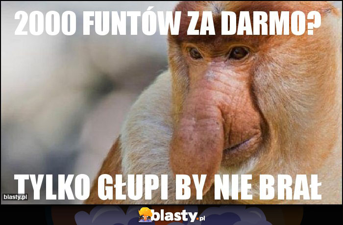 2000 funtów za darmo? 2000 funtów za darmo?