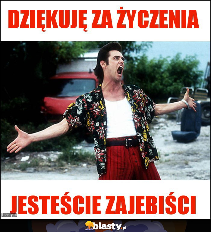 Dziękuję za życzenia Dziękuję za życzenia
