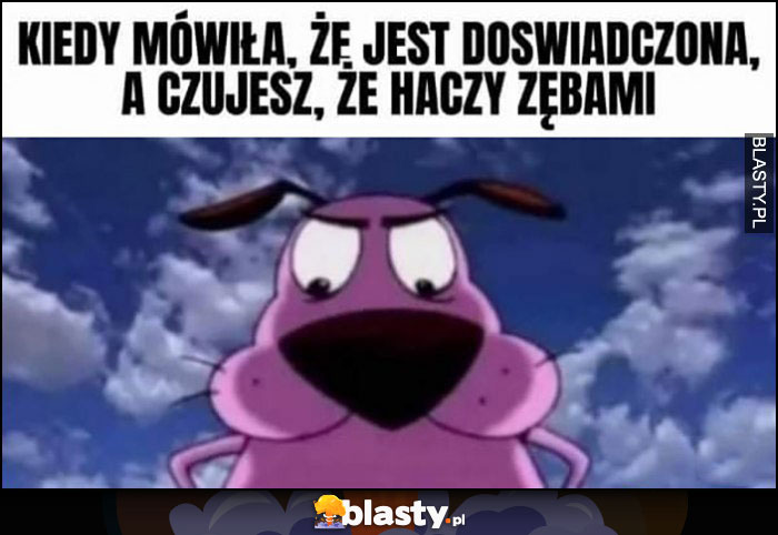 Kiedy mówiła, że jest doświadczona a czujesz, że haczy zębami patrzy z góry