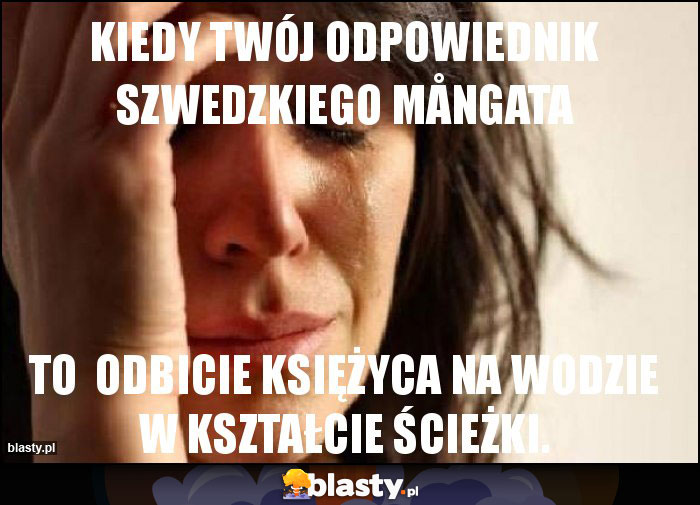 Kiedy twój odpowiednik szwedzkiego mångata Kiedy twój odpowiednik szwedzkiego mångata