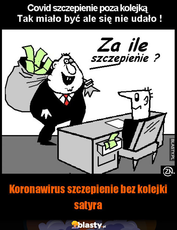 Koronawirus szczepienie bez kolejki satyra Koronawirus szczepienie bez kolejki satyra