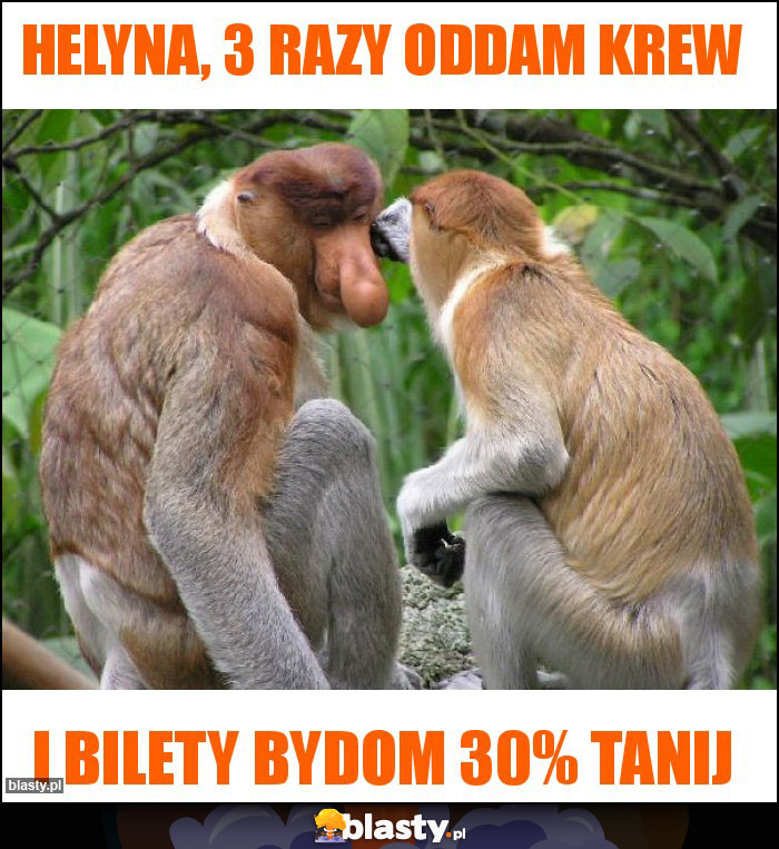 Helyna, 3 razy oddam krew Helyna, 3 razy oddam krew