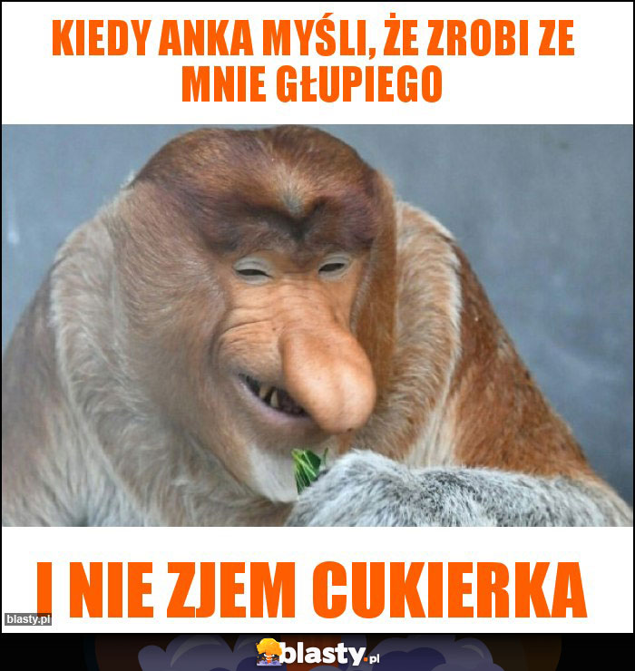 Kiedy Anka myśli, że zrobi ze mnie głupiego