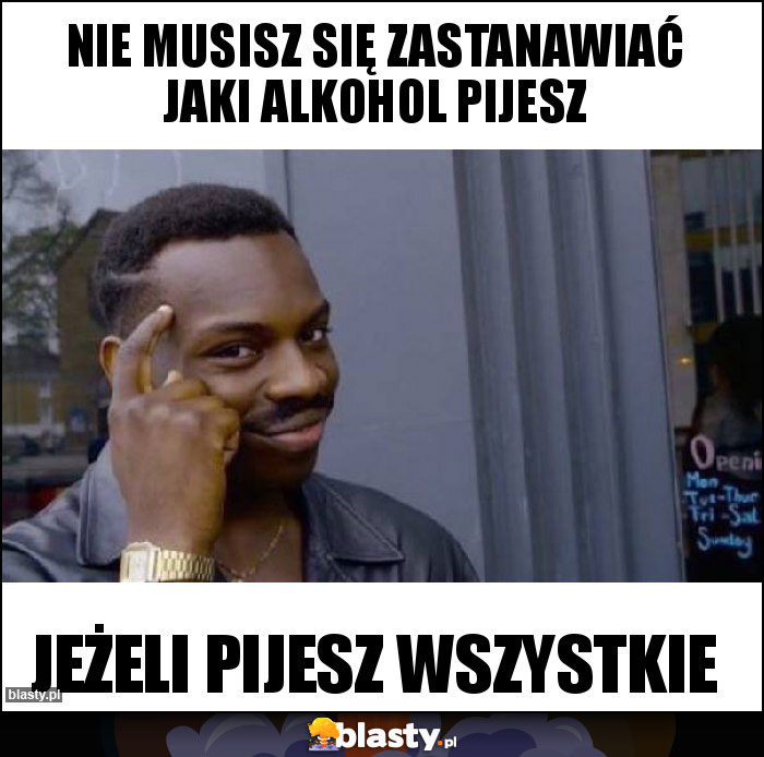 Nie musisz się zastanawiać jaki alkohol pijesz Nie musisz się zastanawiać jaki alkohol pijesz