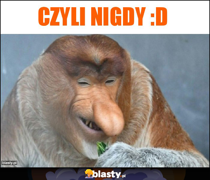 czyli nigDY :D czyli nigDY :D