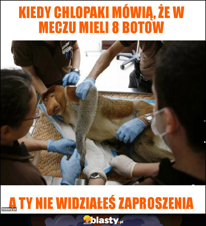 Kiedy chlopaki mówią, że w meczu mieli 8 botow Kiedy chlopaki mówią, że w meczu mieli 8 botow