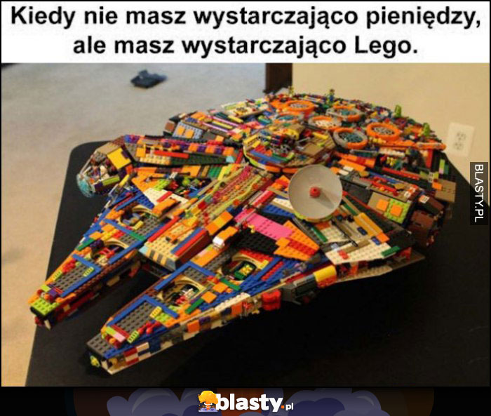 Kiedy nie masz wystarczająco pieniędzy, ale masz wystarczająco LEGO Sokół Millenium Star Wars Gwiezdne Wojny