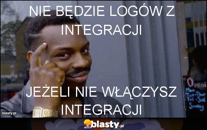 Nie będzie logów z integracji Nie będzie logów z integracji