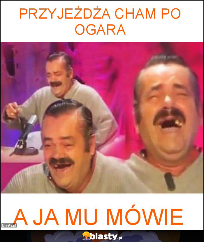 przyjeżdża cham po ogara przyjeżdża cham po ogara
