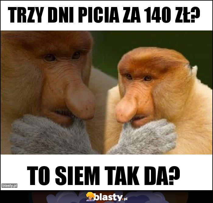 Trzy dni picia za 140 zł? Trzy dni picia za 140 zł?
