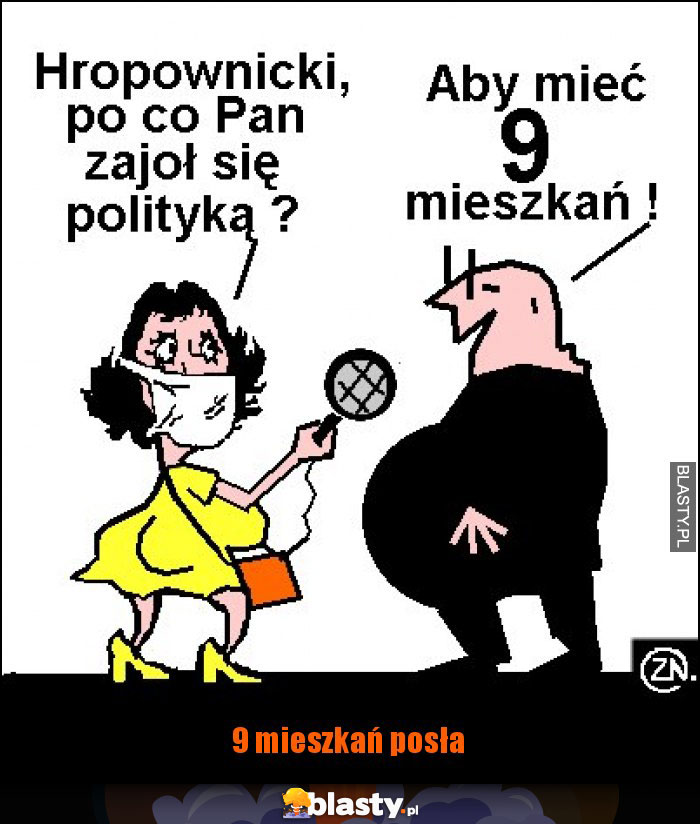 9 mieszkań posła