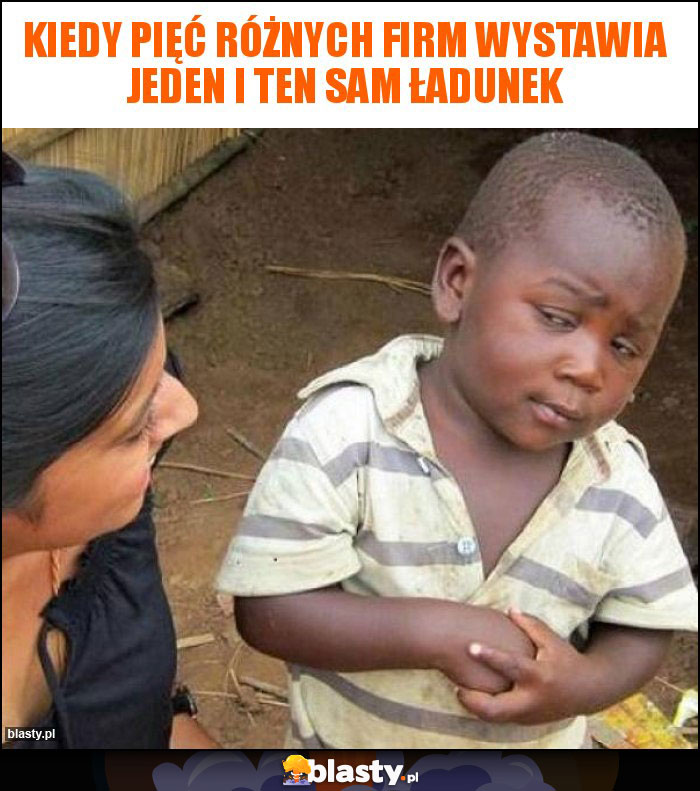 Kiedy pięć różnych firm wystawia jeden i ten sam ładunek