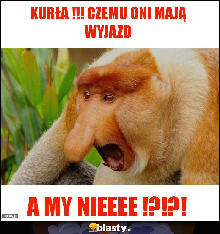 Kurła !!! czemu oni mają wyjazd Kurła !!! czemu oni mają wyjazd