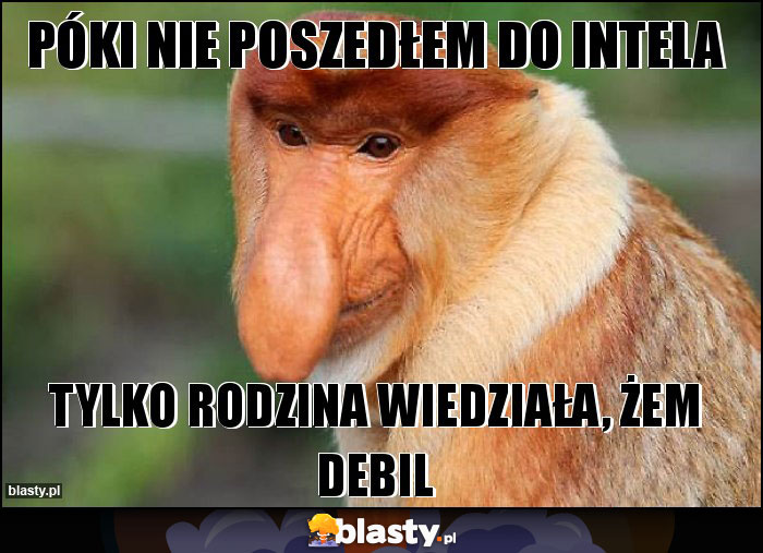 PÓKI NIE POSZEDŁEM DO INTELA PÓKI NIE POSZEDŁEM DO INTELA