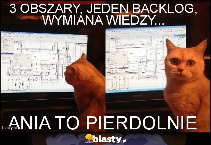 3 obszary, jeden backlog, wymiana wiedzy... 3 obszary, jeden backlog, wymiana wiedzy...