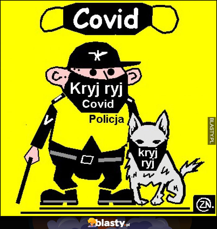 covid maska policyjna humor covid maska policyjna humor