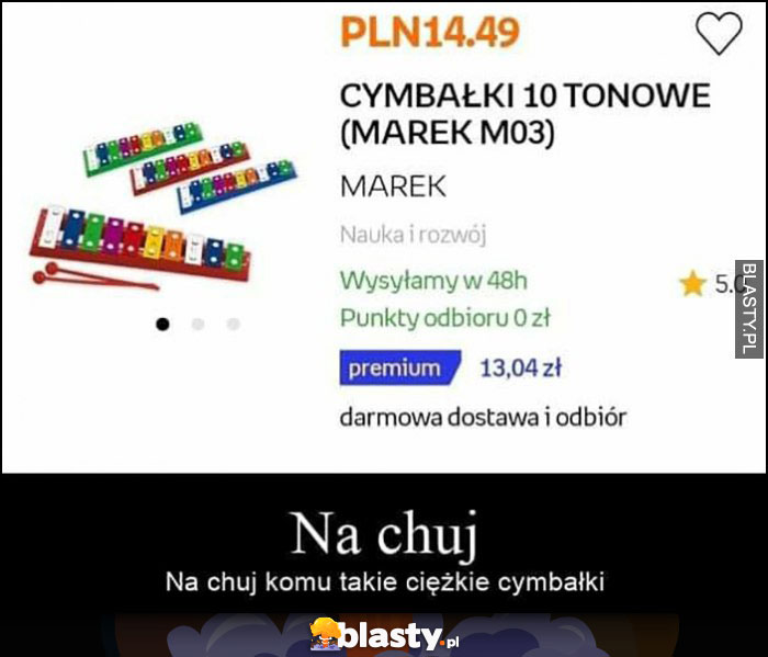 Cymbałki 10 tonowe, na kij komu takie ciężkie cymbałki