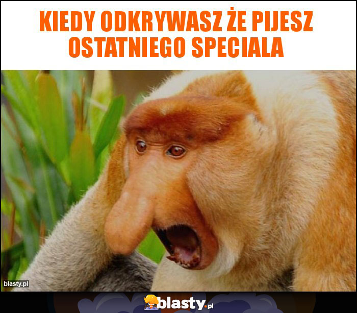 Kiedy odkrywasz że pijesz ostatniego speciala Kiedy odkrywasz że pijesz ostatniego speciala