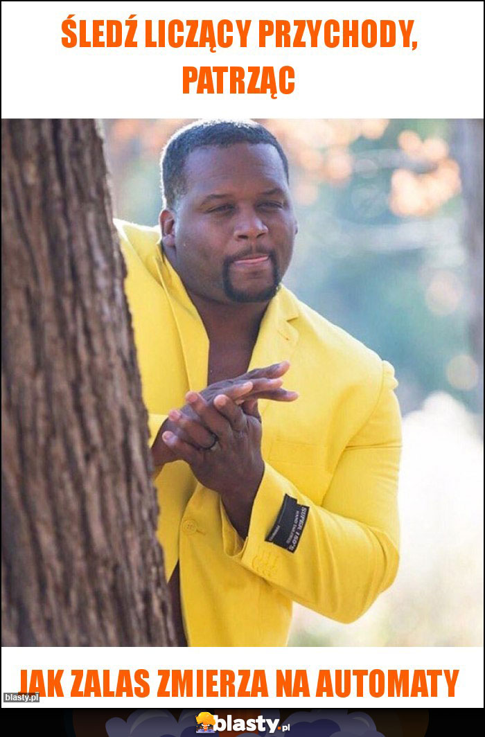 Śledź liczący przychody, patrząc