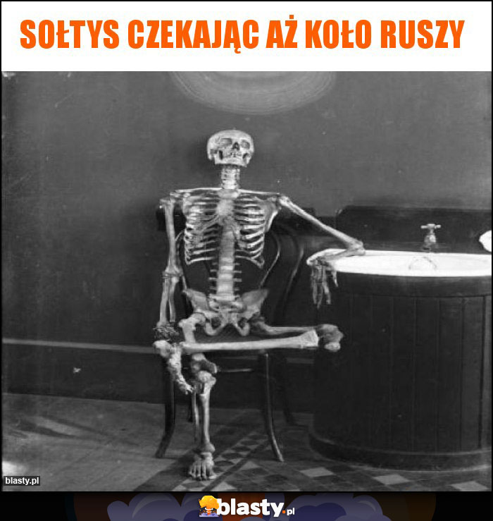 Sołtys czekając aż koło ruszy Sołtys czekając aż koło ruszy
