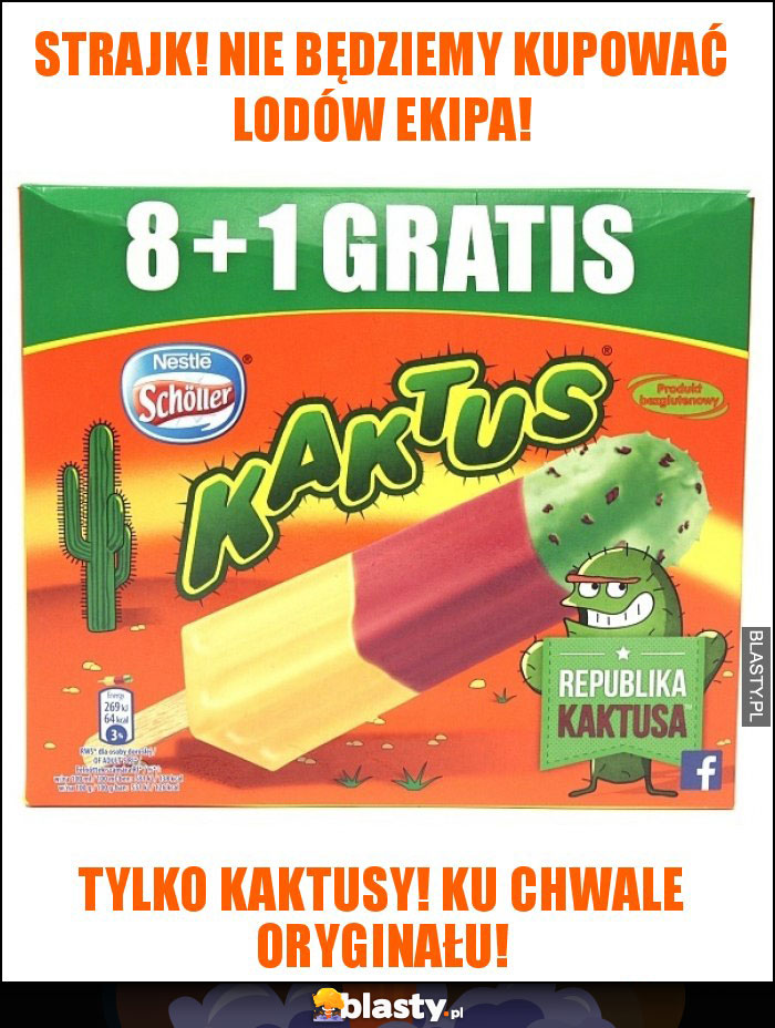 Strajk! Nie będziemy kupować lodów ekipa! Strajk! Nie będziemy kupować lodów ekipa!