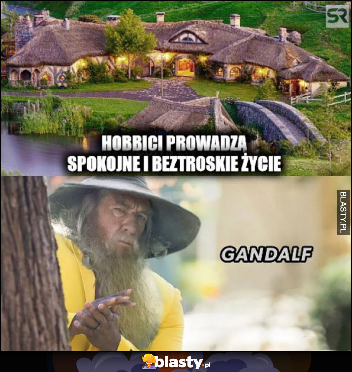 Hobbici prowadzą spokojne i beztroskie życie, pojawia się Gandalf