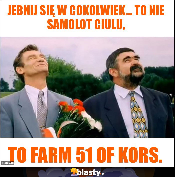 Jebnij się w cokolwiek... to nie samolot ciulu, Jebnij się w cokolwiek... to nie samolot ciulu,
