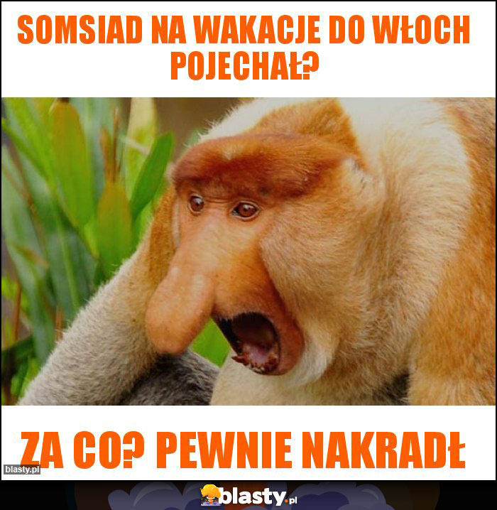 Somsiad na wakacje do Włoch pojechał? Somsiad na wakacje do Włoch pojechał?