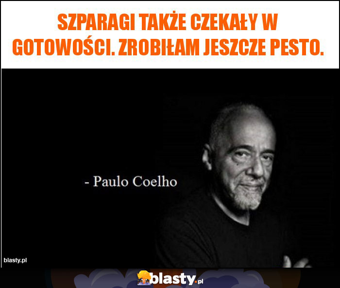 Szparagi także czekały w gotowości. Zrobiłam jeszcze pesto. Szparagi także czekały w gotowości. Zrobiłam jeszcze pesto.